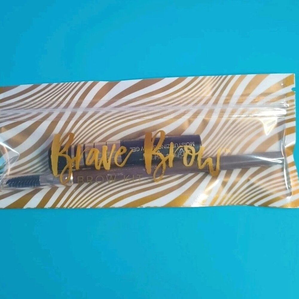NIP Belle Beauty by Kim Gravel Brave Brow Eyebrow Pencil Soft Brown & Brow Gel
